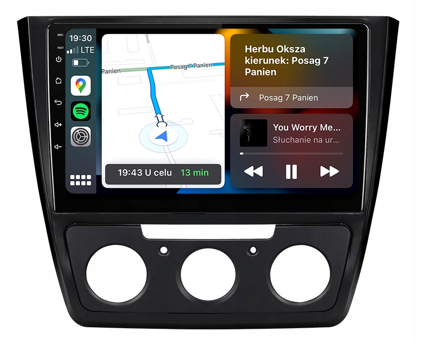 Škoda Octavia Yeti Navigační Rádio Pro Android Apple Carplay Duduauto