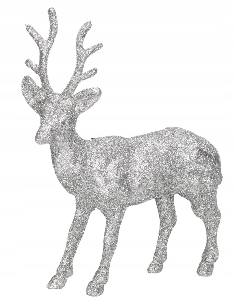 

Renifer Z Brokatm Figurka Do Postawienia 16,5 CM