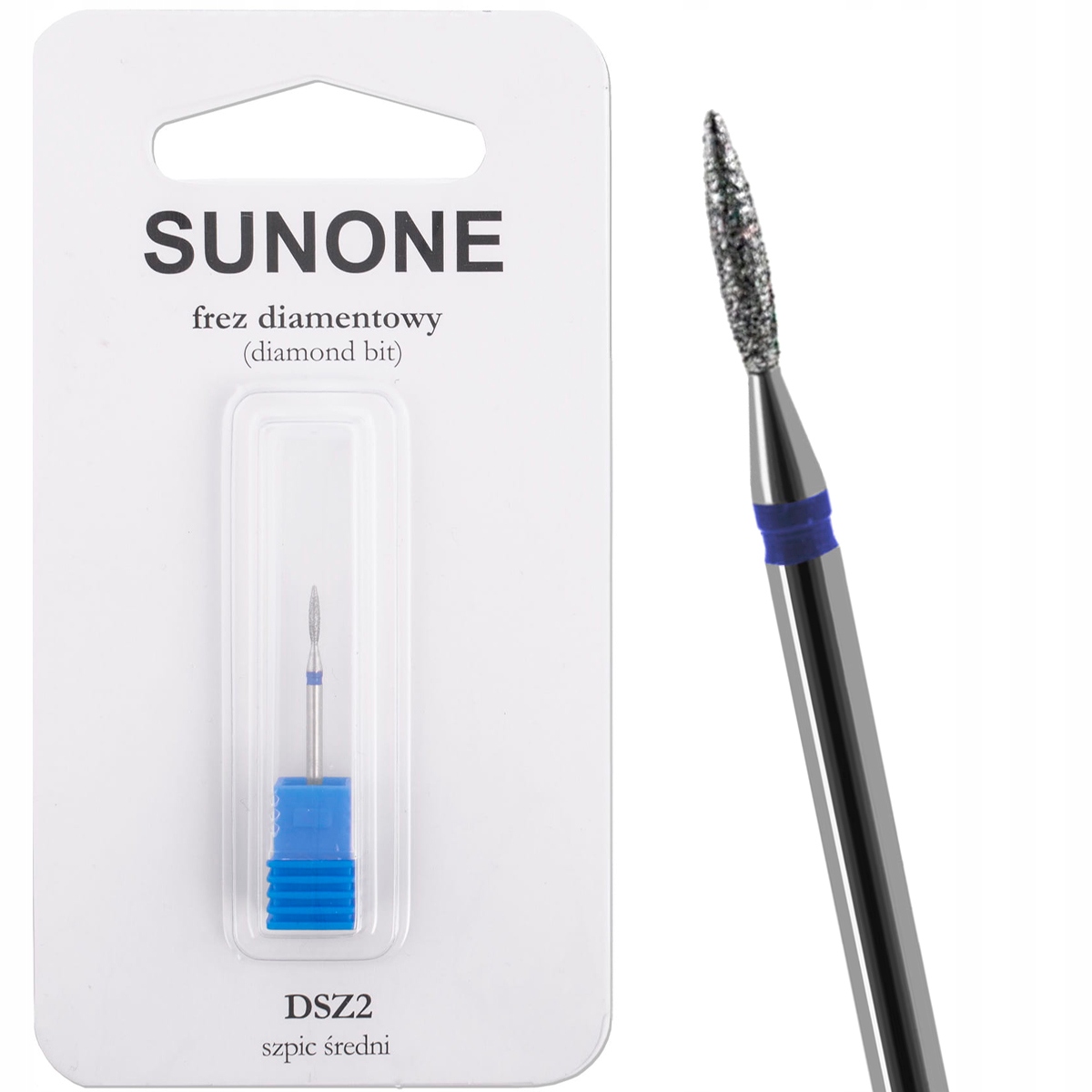 SUNONE Frez diamentowy manicure szpic średni DSZ2
