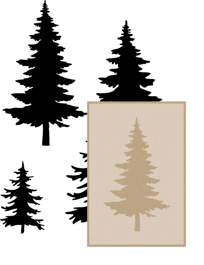 

Szablony Malarskie Z Tworzywa Las Choinki XL