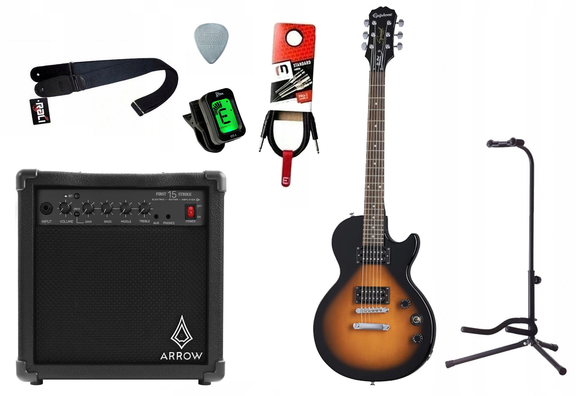 Elektrická kytara Les Paul Special II Vs Zesilovač 15W Kabel Sada