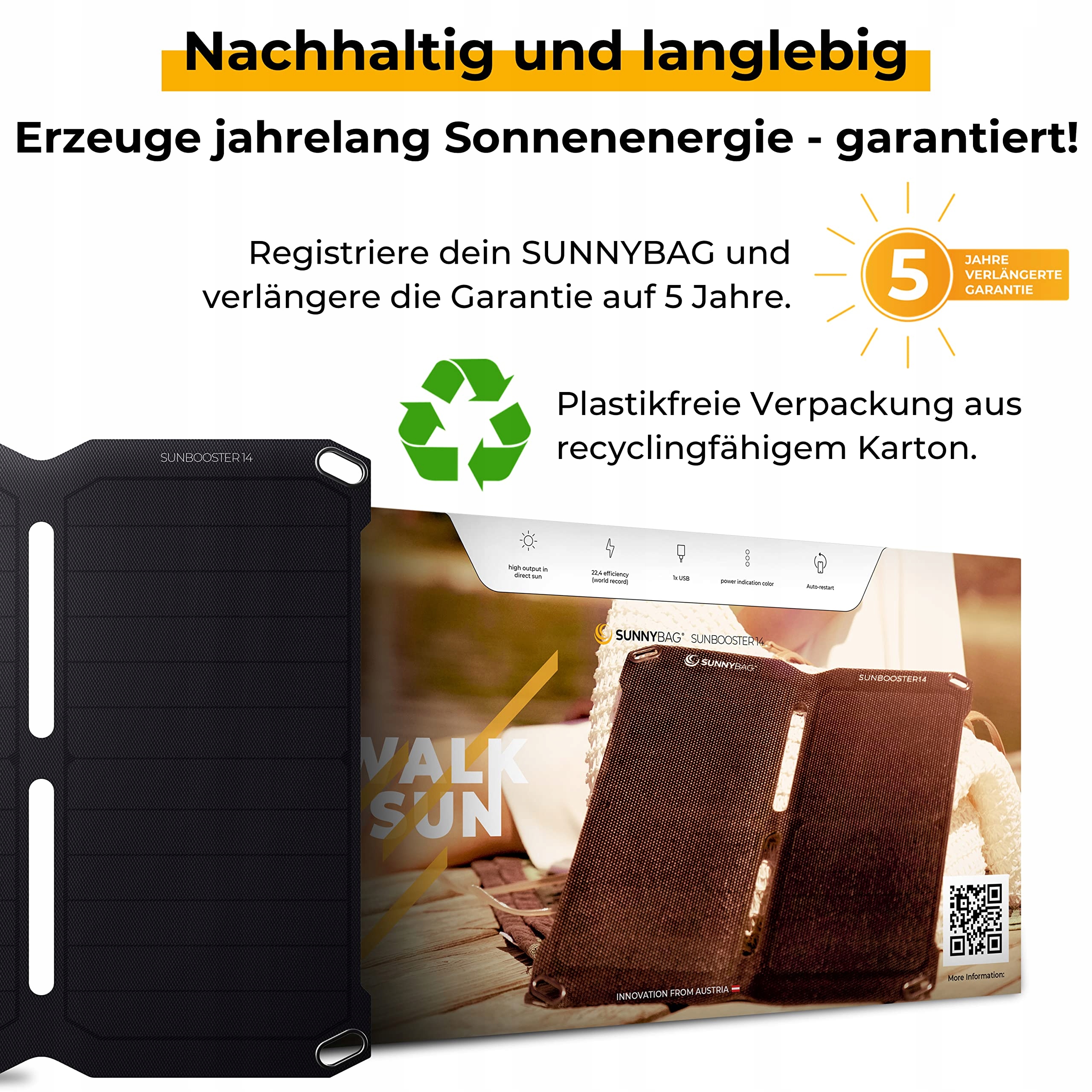SUNNYBAG Solarladowarka 14W Faltbar Wodoodporna 2xUSB Outdoor Camping — miniatura 6