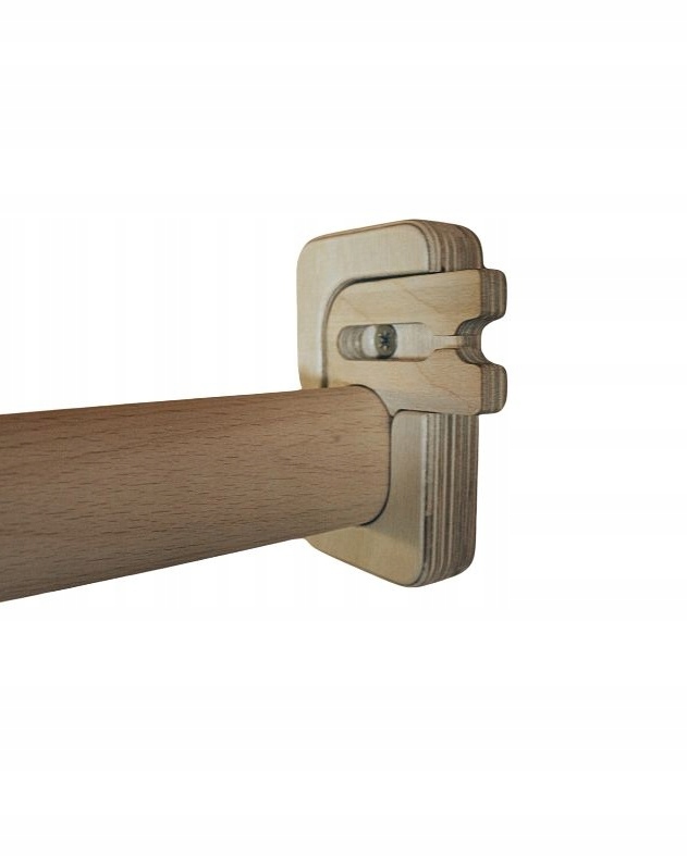 Drążek do podciągania we framugę z blokadą,- do 117 cm, drewniany Na wymiar