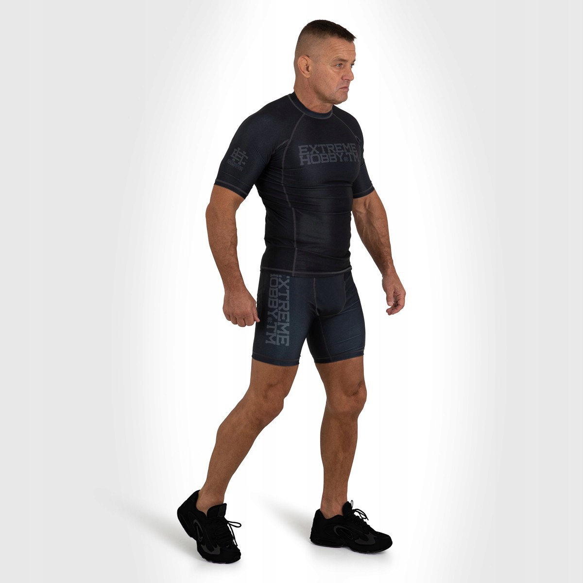 Koszulka Męska do MMA BJJ Crossfit czarna TRACE S Płeć mężczyzna