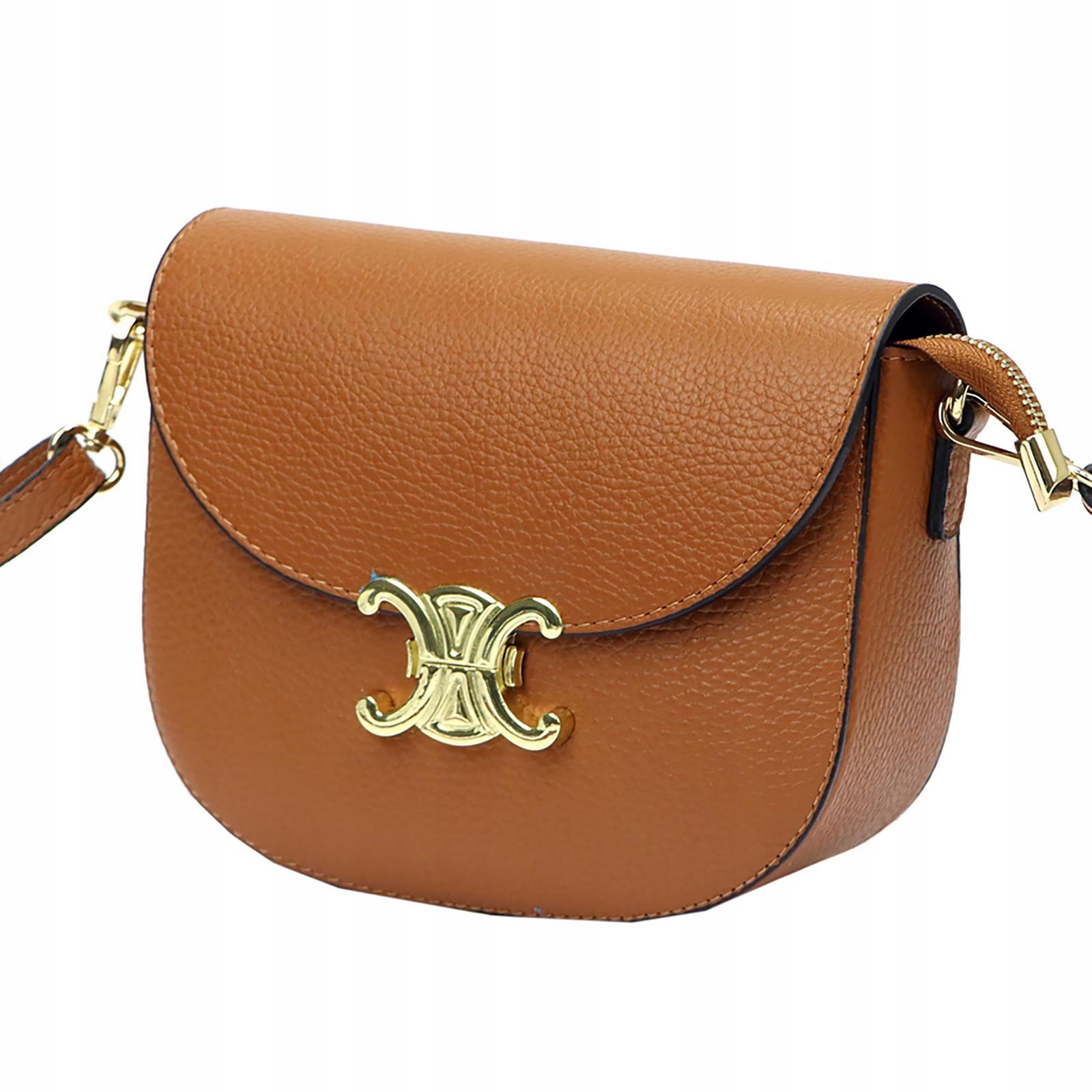 Originální Módní Kabelka Přes Rameno Z Přírodní Kůže S Přívěskem