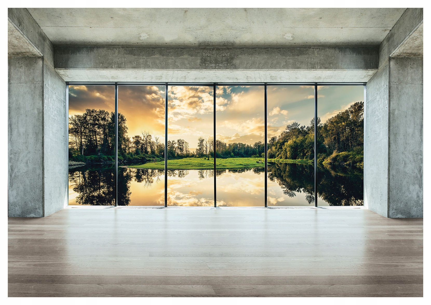 Vliesová fototapeta Jazero Západ slnka Panoráma Príroda 416x254 lepidlo