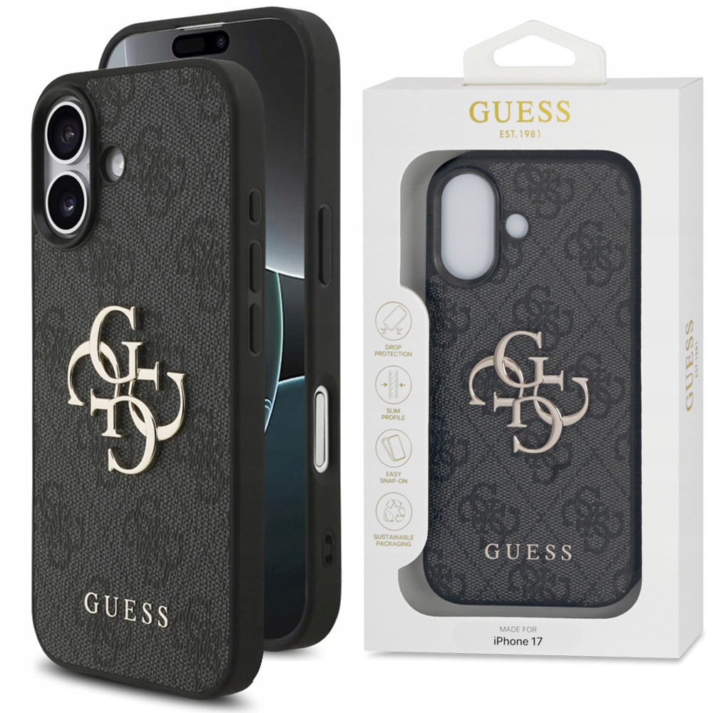 Originální pouzdro Guess 4G logo, módní ochranný kryt pro Apple iPhone 17