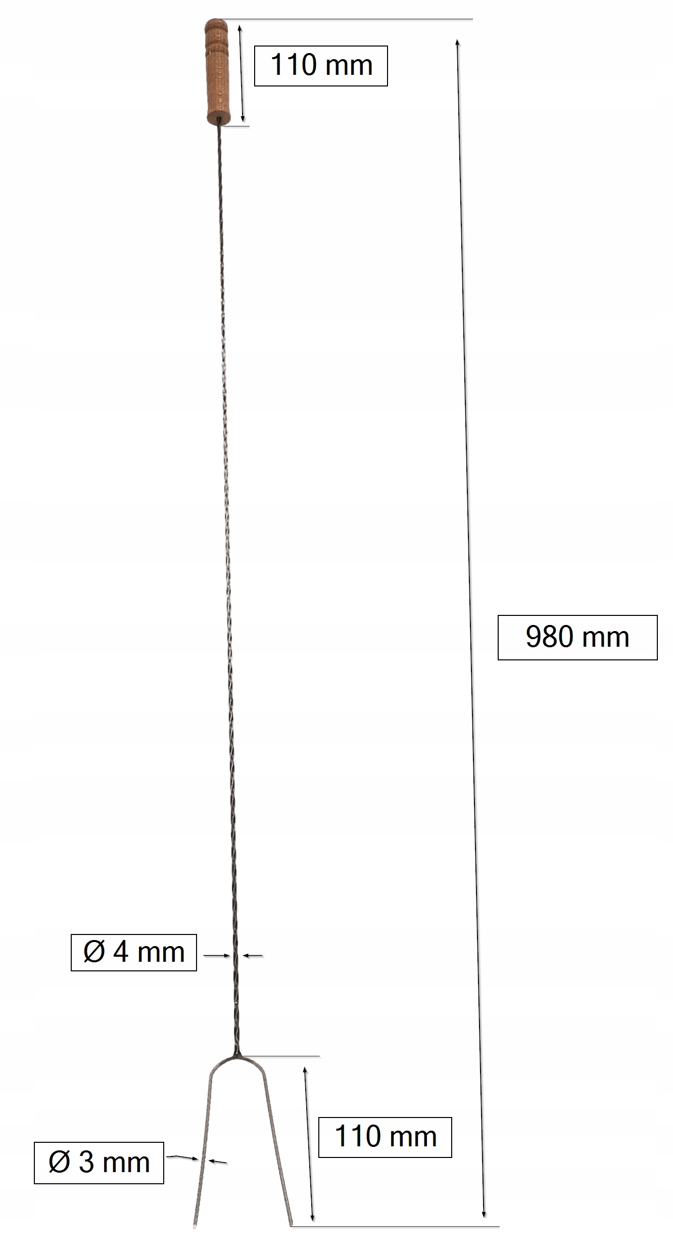 WIDEŁKI WIDELEC OGNISKOWY 100 CM KIJ NABIJAK 10SZT Producent Kotarbau