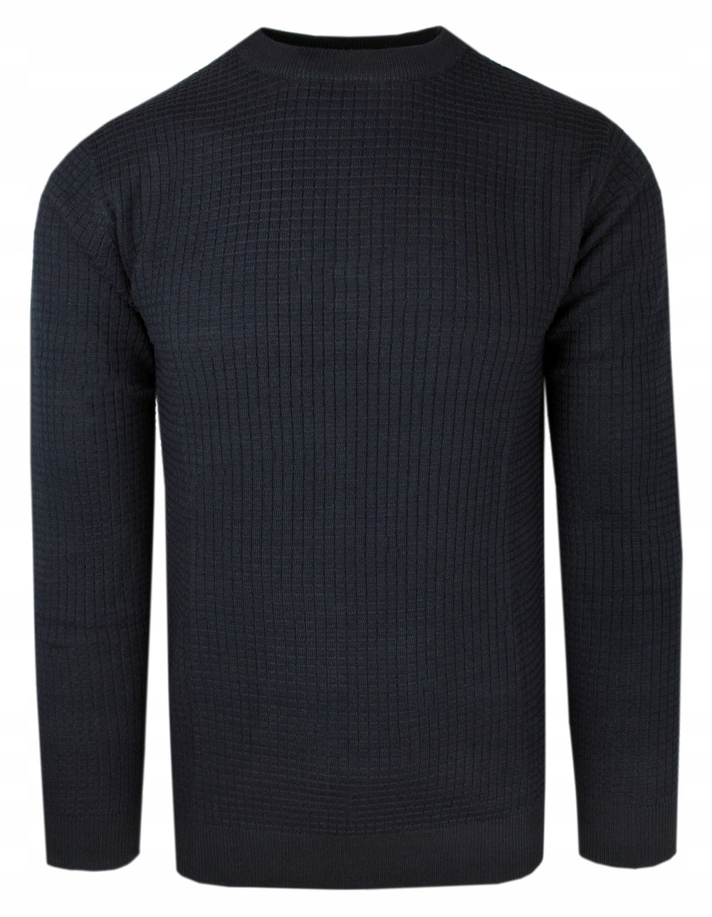 Jednobarevný pánský bavlněný svetr Adriano Guinari Antracitová barva XXL