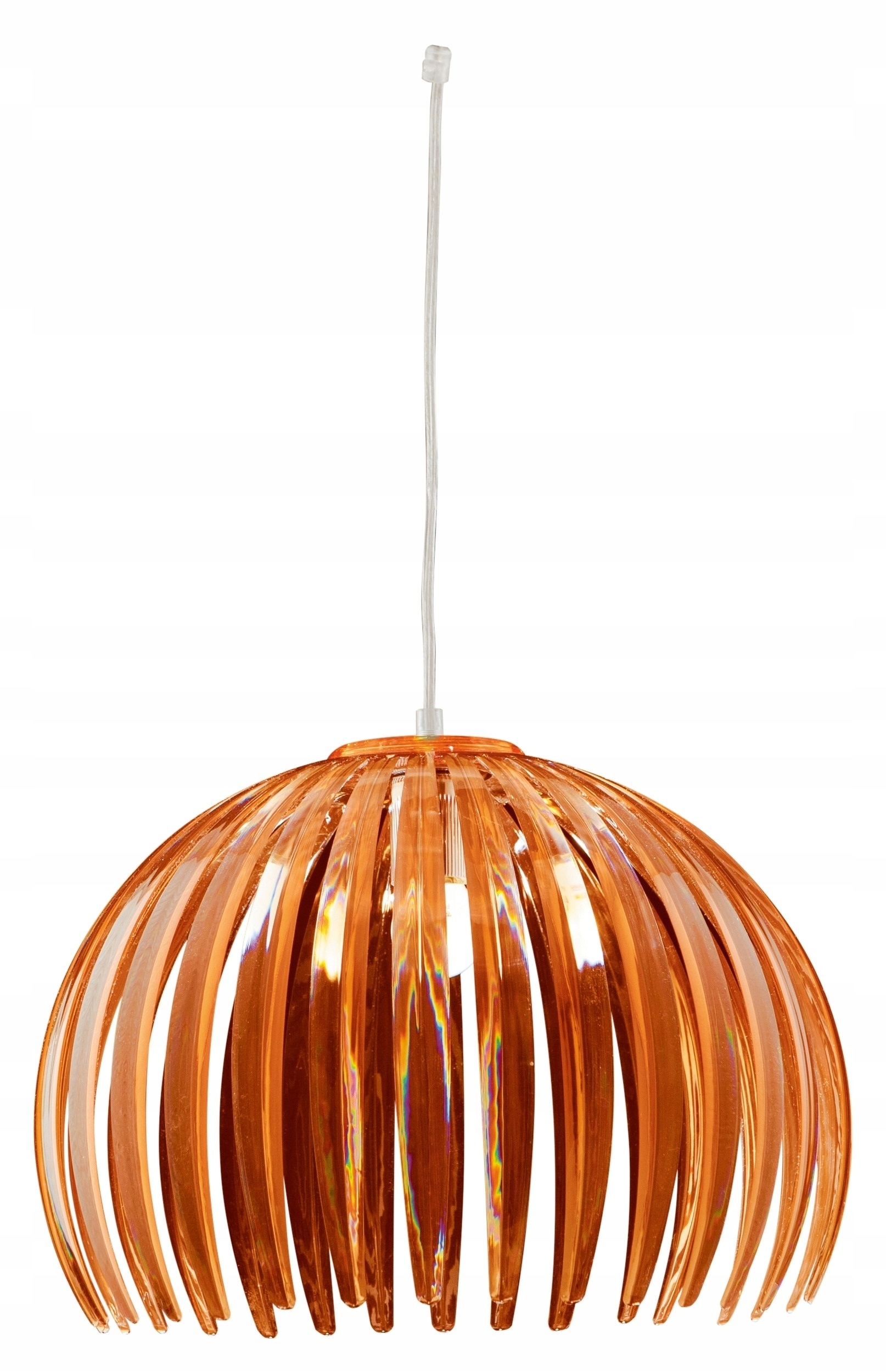 Hnědá akrylová závěsná lampa E27 Abuko Candellux