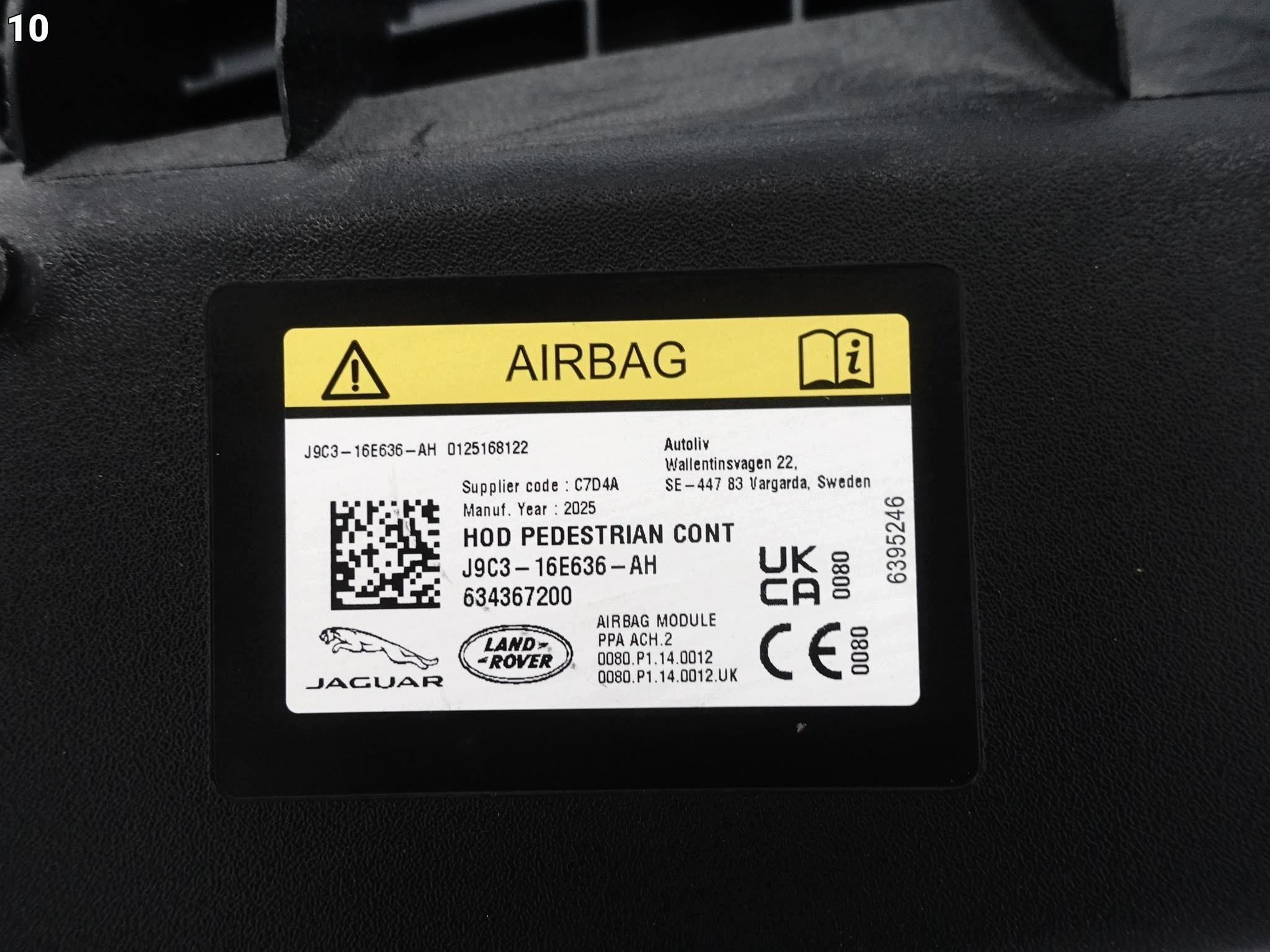 JAGUAR E-PACE X540 and-PACE X590 EVOQUE L551 airbag air bonnet front