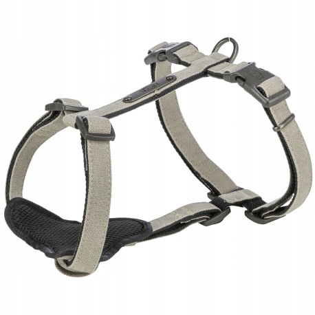 Levně CityStyle, postroj typu H, pro psa, bavlna, světle šedý, S–m: 42–60 cm/15 mm