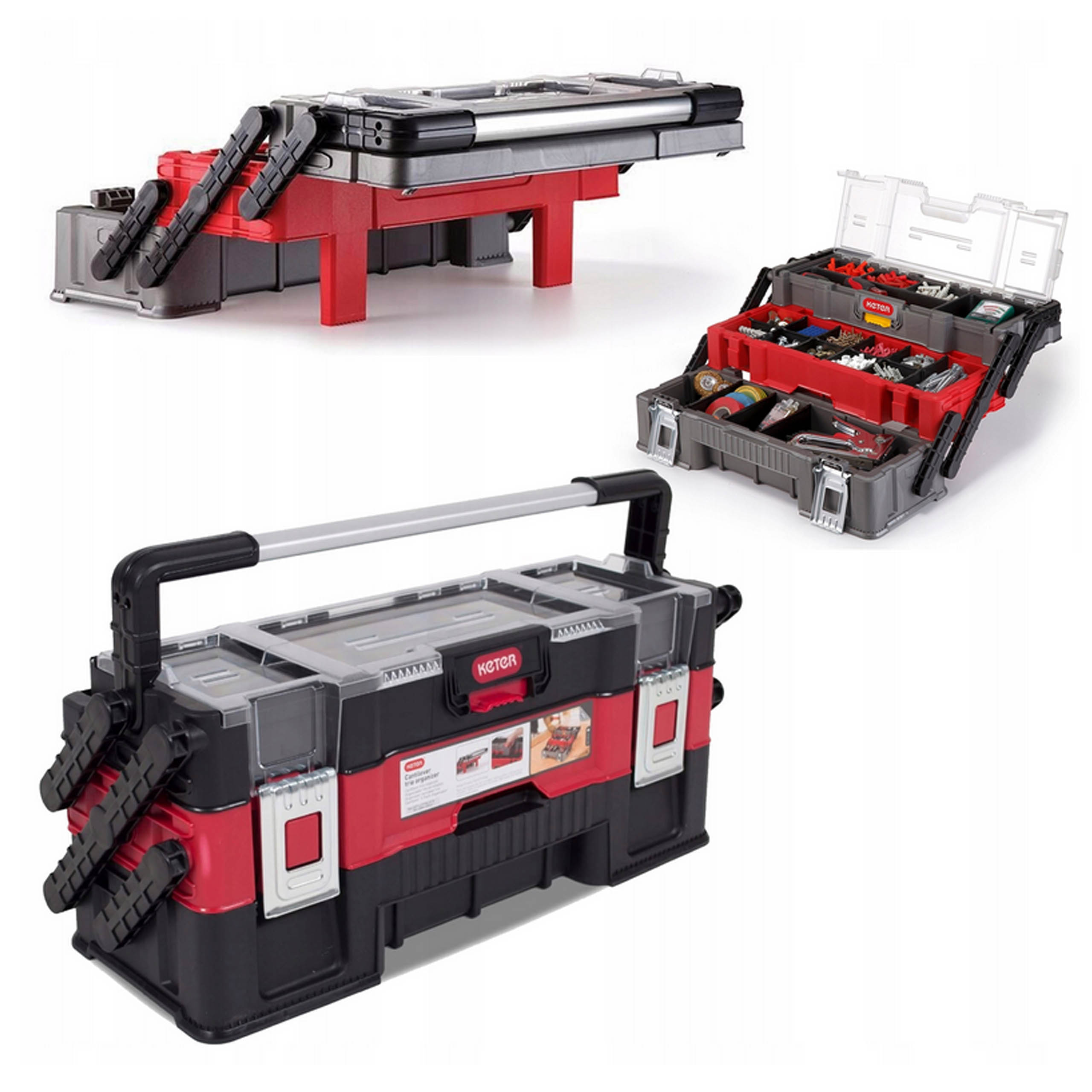 Skrzynka Narzędziowa 3-Poziomowa Organizer Canti Trio Keter