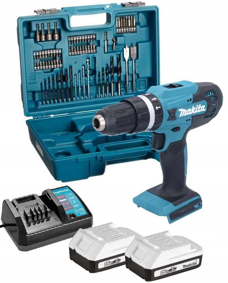 Wiertarko-wkrętarka udarowa Makita HP488D007 2x2.0Ah