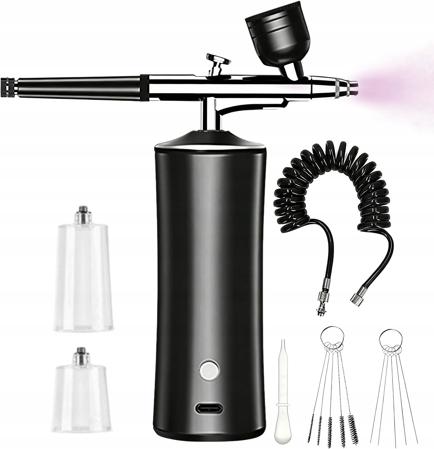 Bezdrátový Airbrush Se Dvěma Tryskami A Kompresorem Pro Make-up
