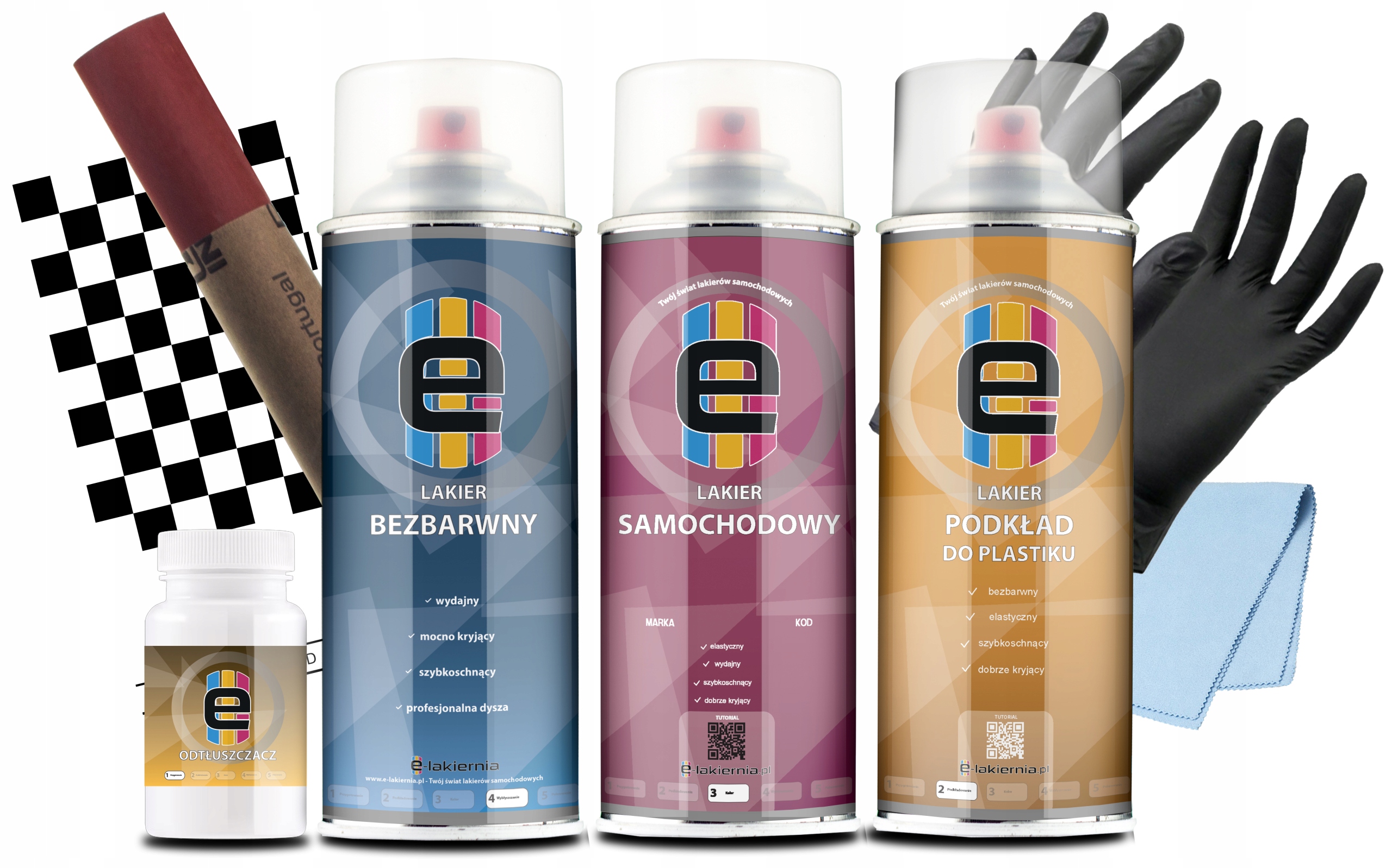 Lakier Samochodowy Spray Zestaw Do Zderzaków Ford Panther Black