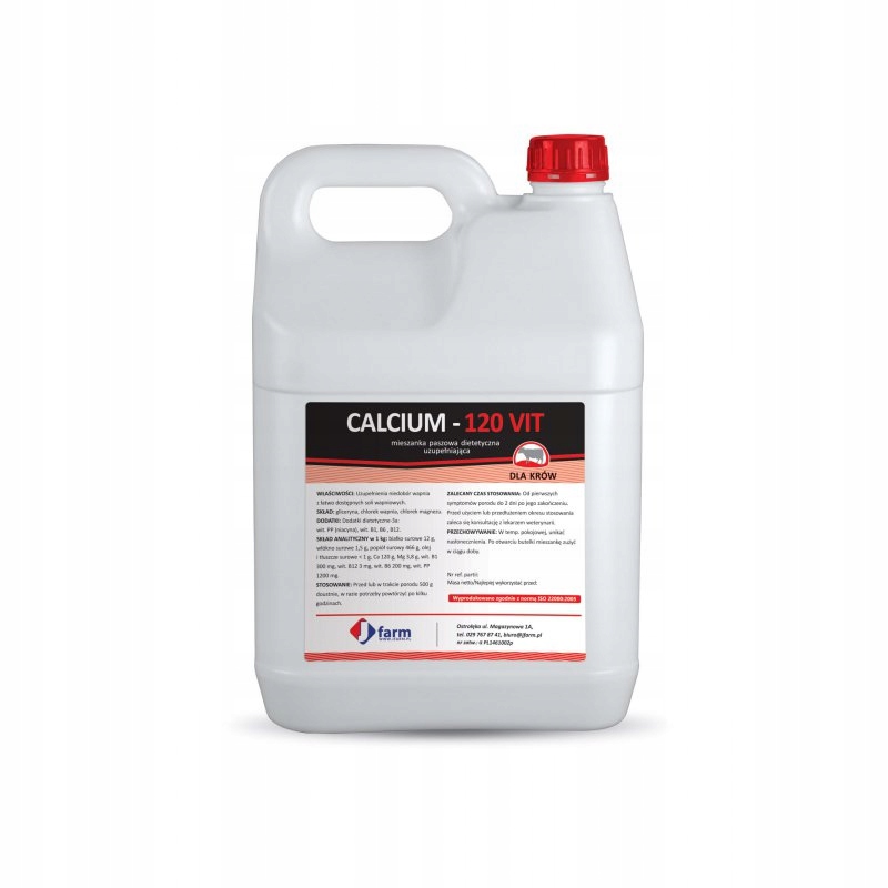 Calcium 120 VIT 5kg кальций крупный рогатый скот JFarm
