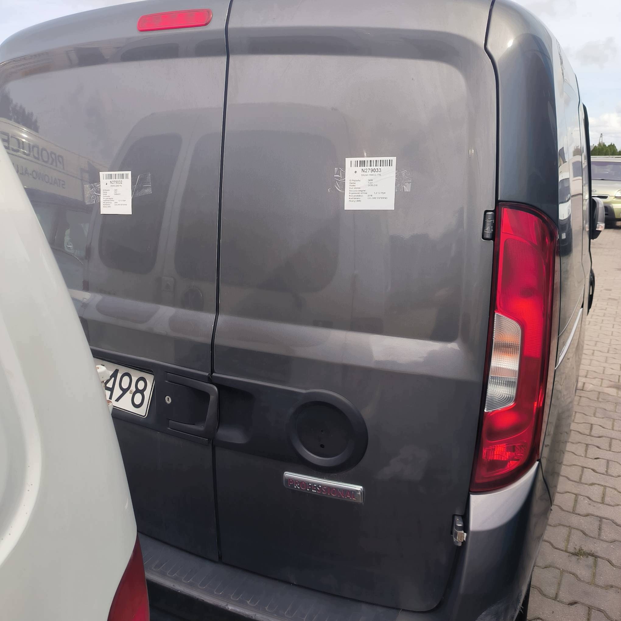 Tür rechts heck COLORE ESTERNO FIAT DOBLO II