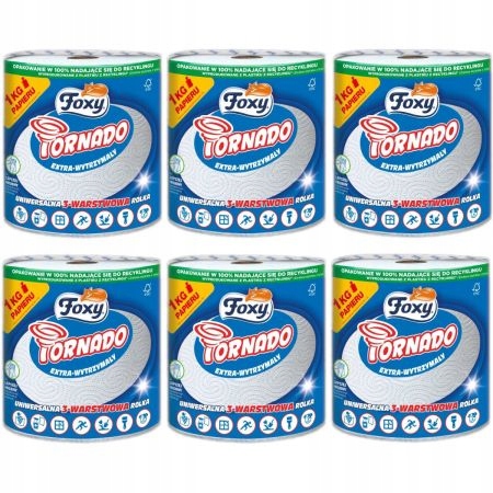 

Ręcznik papierowy Tornado Zestaw 6szt. Gigarolka