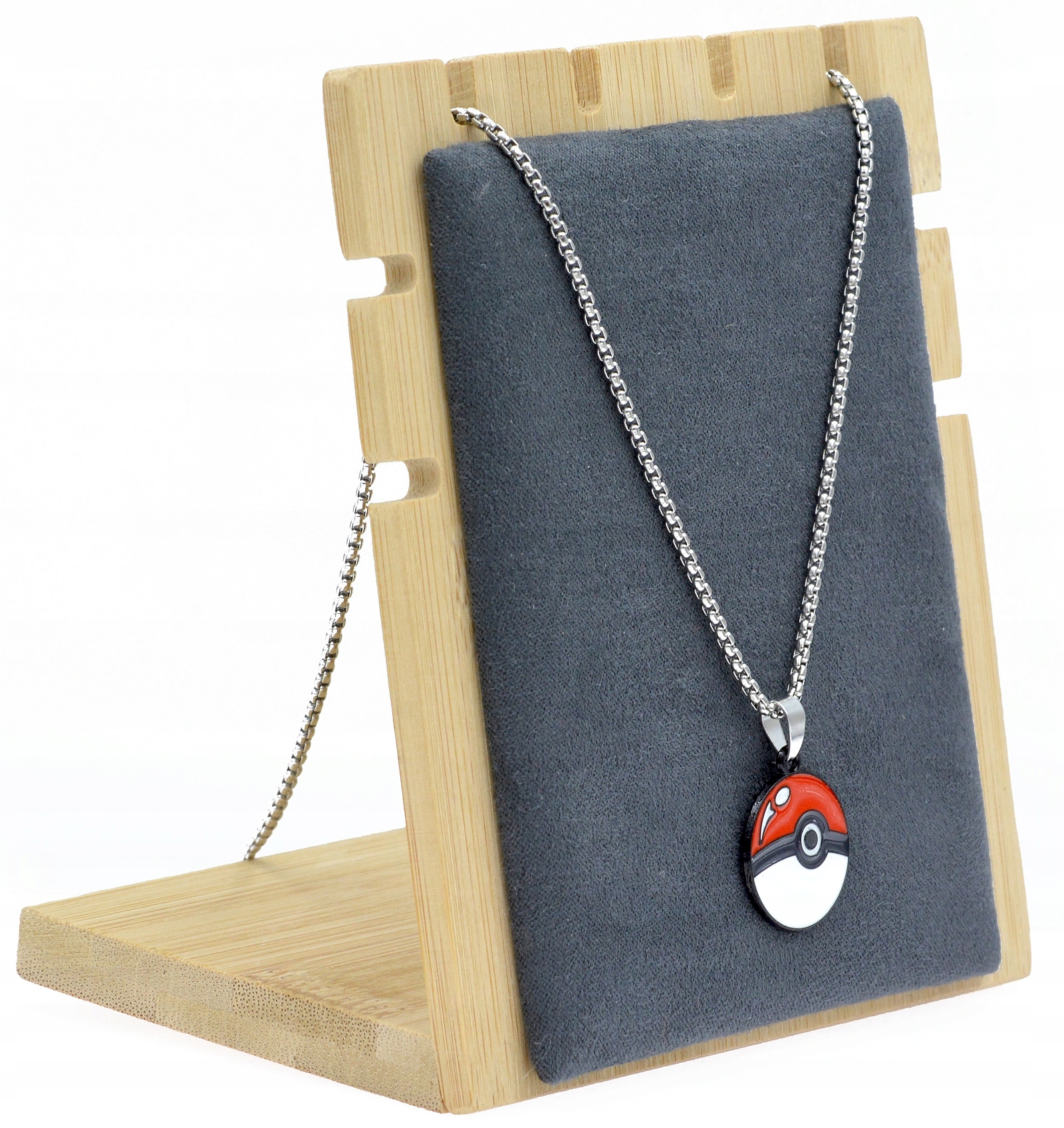 Wisiorek zawieszka Pokeball POKEMON łańcuszek 55cm 2mm mocny splot Materiał inny