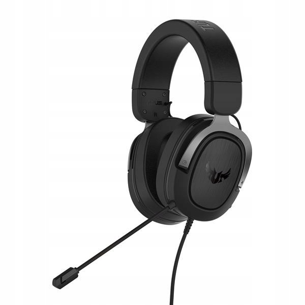 Asus sluchátka Tuf Gaming H3 Gun Metal, Gaming Headset, černo-šedá…