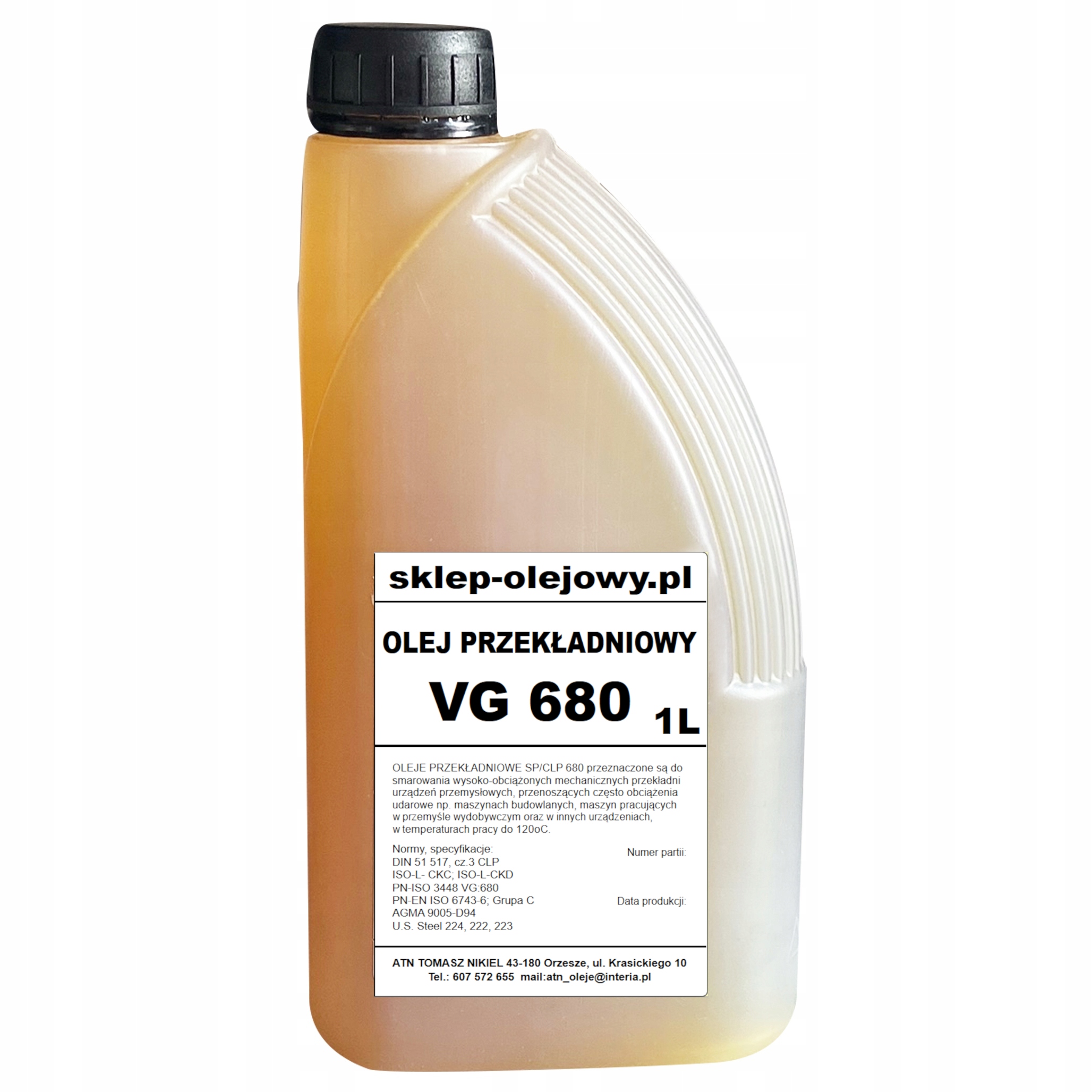 

Olej Mineralny Przekładniowy Vg 680 1L