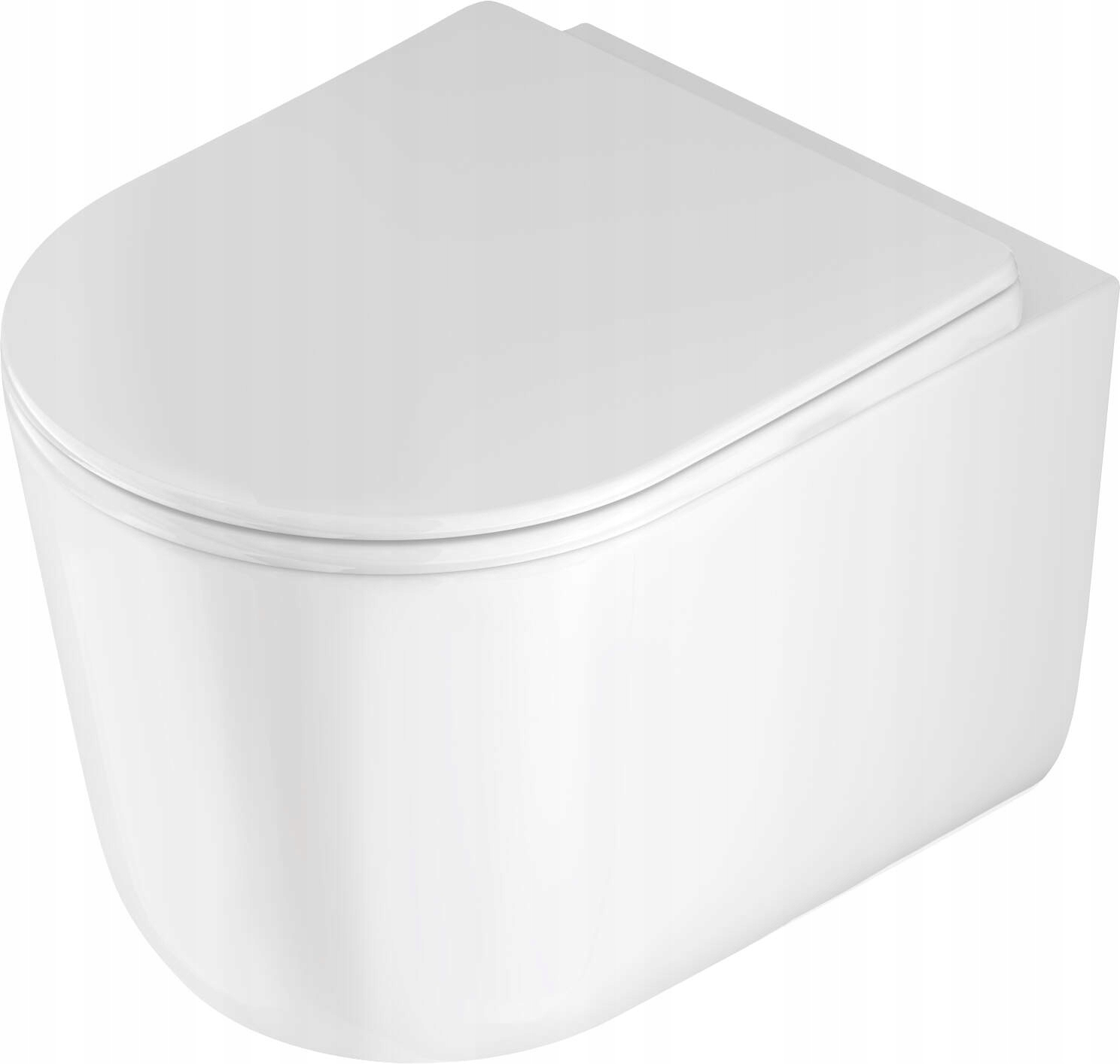 Deante Wc miska s bezprírubovou doskou Jasmin biela CDJD6ZPW