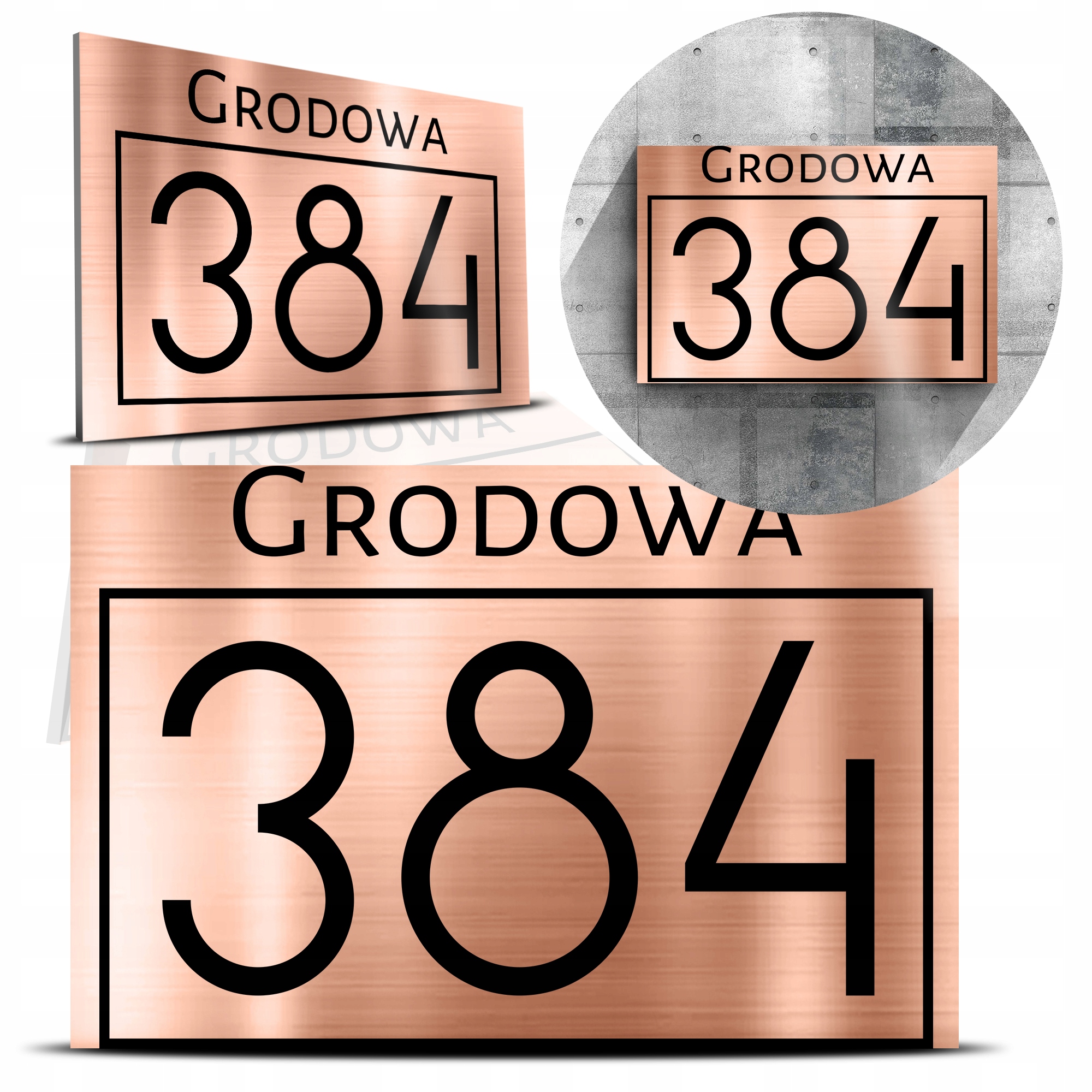 TABLICZKA Adresowa DiBOND NUMER DOMU + GRATIS