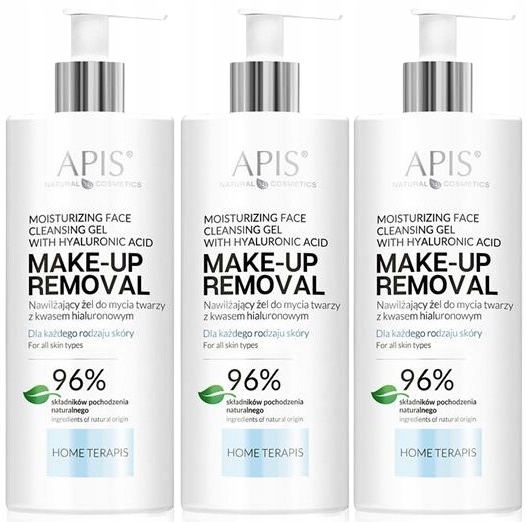 3 x Apis Hydratační Gel s kyselinou hyaluronovou 300 ml Má zklidňující účinek