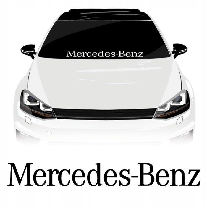 

Mercedes Benz Naklejka na szybę 60 cm