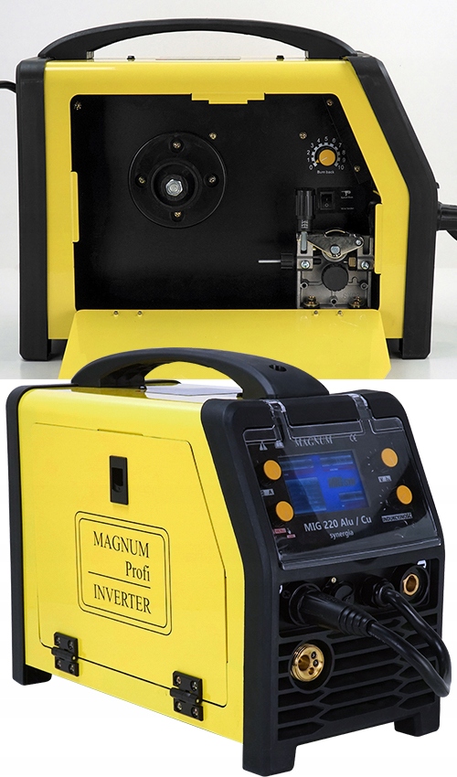 Spawarka MIGOMAT MAGNUM MIG 220 ALU CU Synergia Prąd spawania 200 A