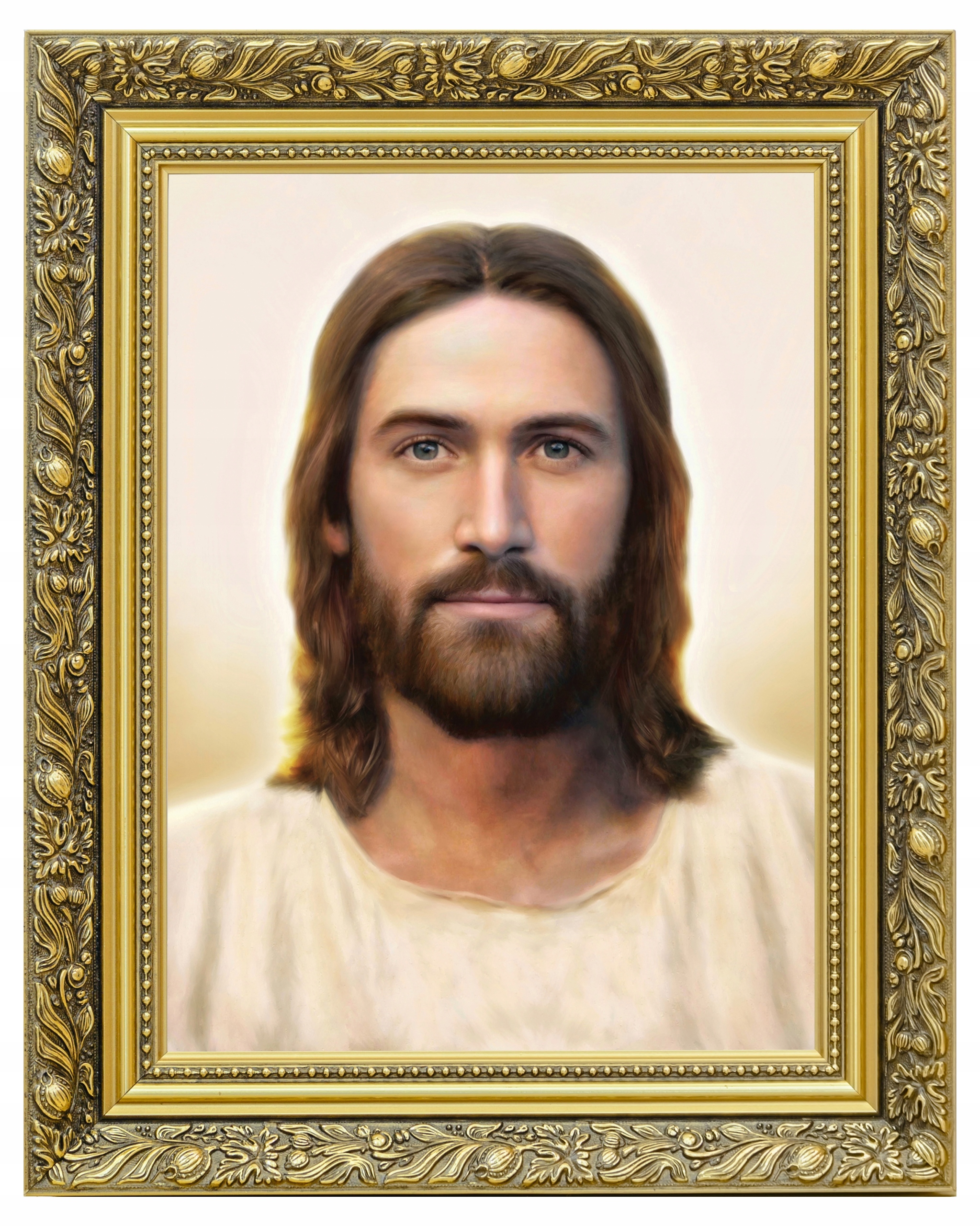 OBRAZ SAKRALNY JEZUS CHRYSTUS PORTRET NA PŁÓTNIE | 40x50