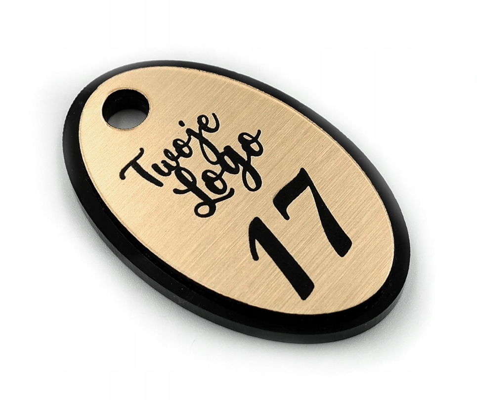 BRELOKI BRELOK numerek do szatni hotel 7x4 cm