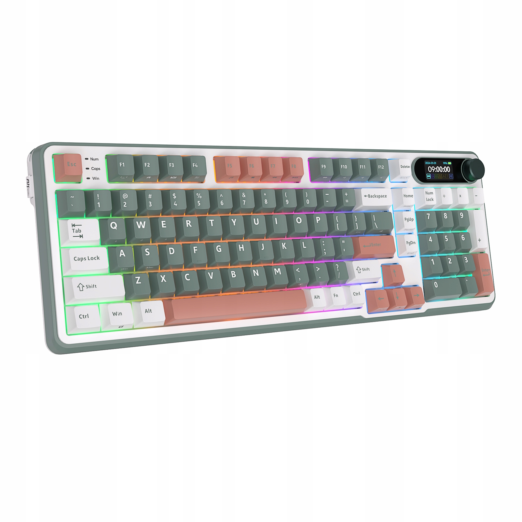 ROYAL KLUDGE RK-S98 Camping Green Gaming Keyboard Brown switch — 4