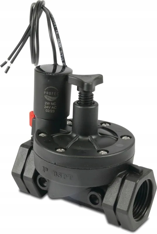 Profec Elektromagnetický ventil 1 1/2" Gw 10bar 24VAC černý 2-cestný Nc