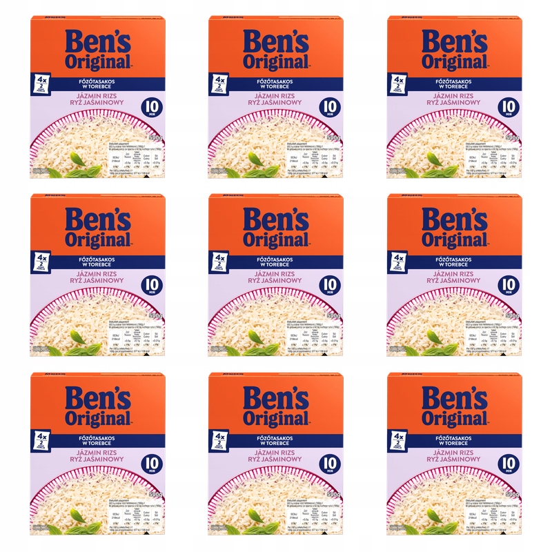 Ben's Jasmínová rýže sáček 500 g X9