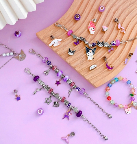 ZESTAW DO ROBIENIA BRANSOLETEK NASZYJNIKÓW PREZENT KUROMI HELLO KITTY Certyfikaty, opinie, atesty CE