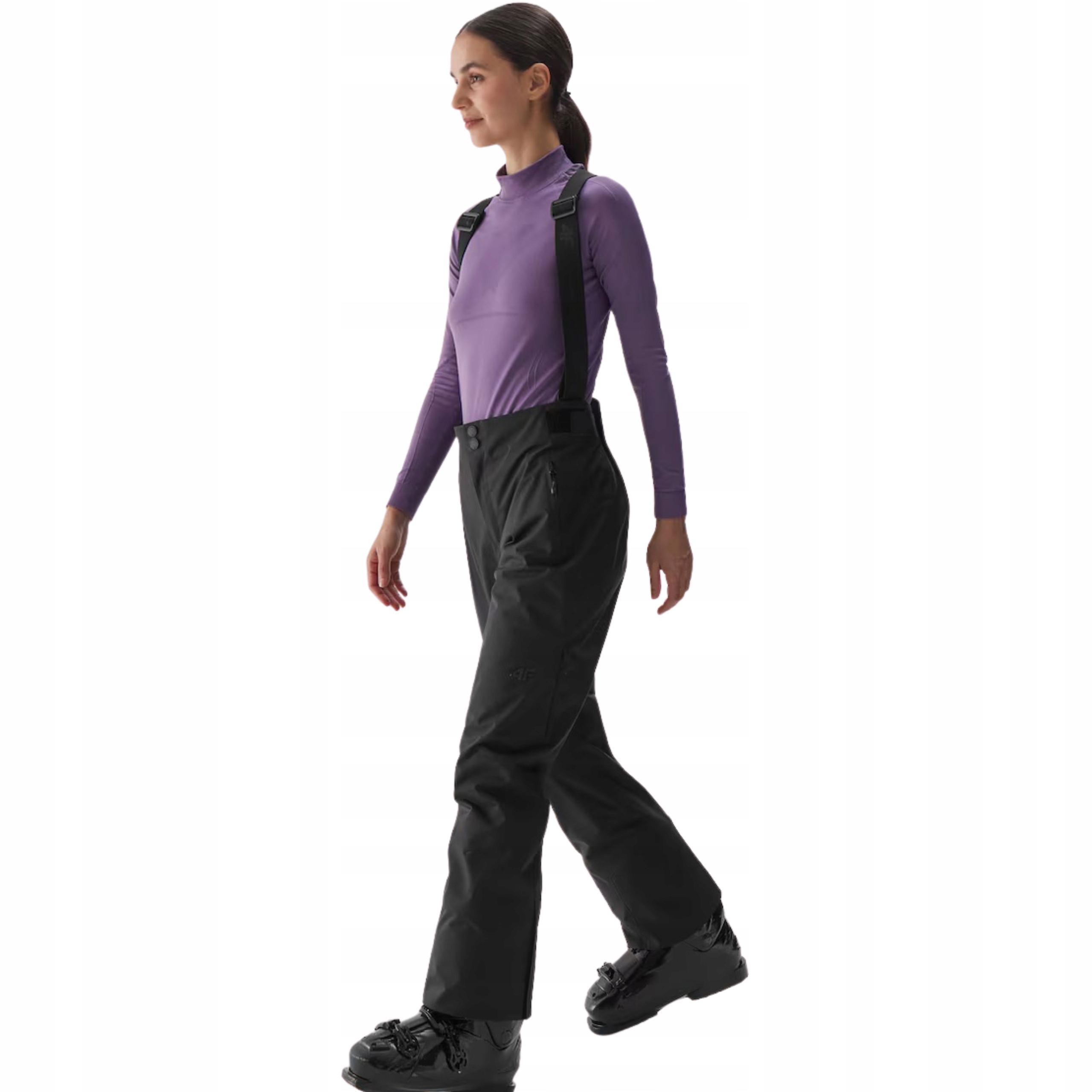 Damskie Spodnie Narciarskie 4F Z Szelkami Membrana 20000 Dermizax S