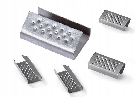 16 mm kovové spony, sponky na Pp pásku, upínací, 2500 ks, plechové
