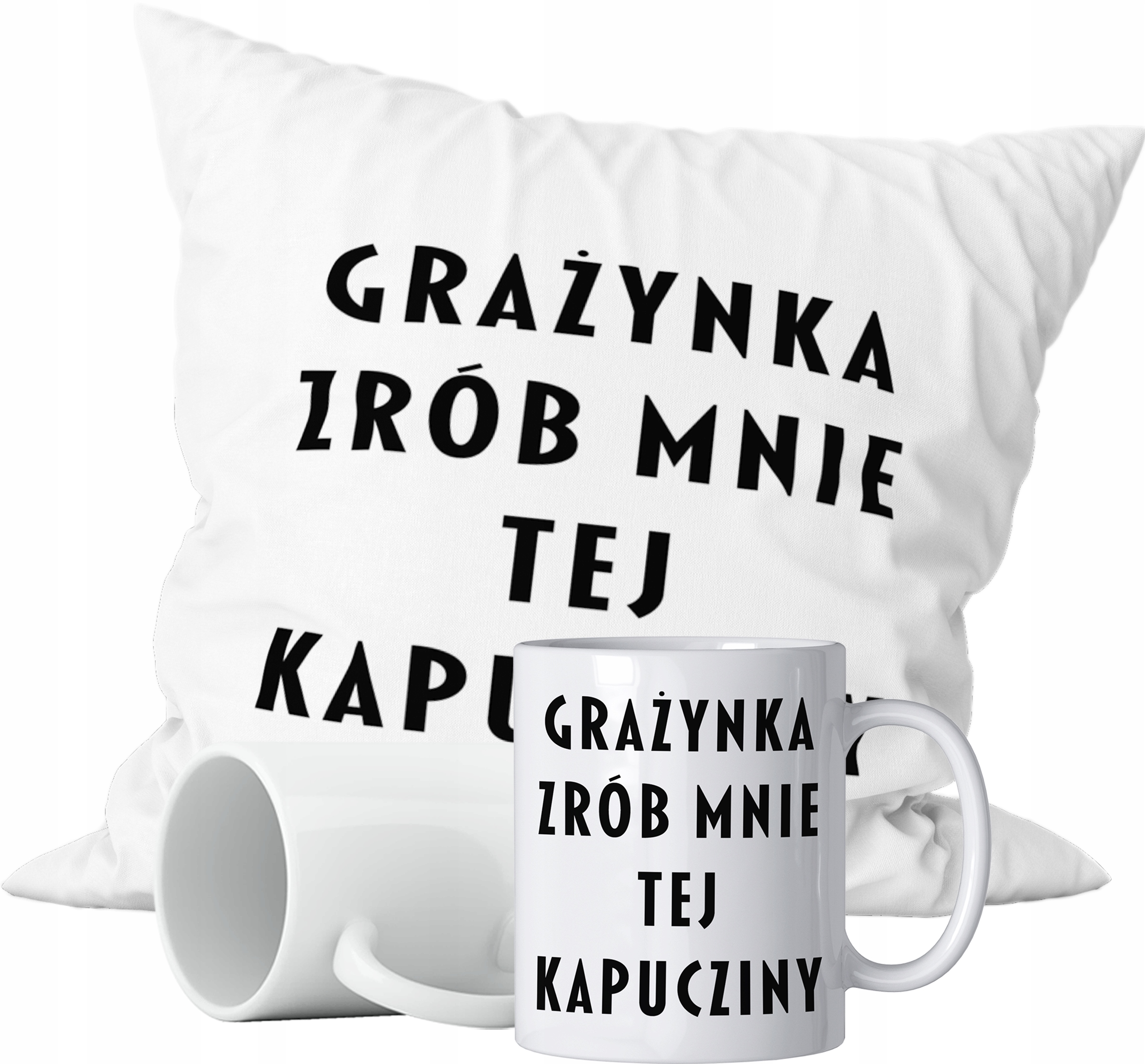 

Zestaw Kubek+poduszka Cappuccino Kawa Imię
