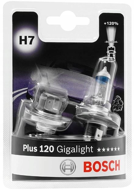 

Bosch Żarówki H7 12V 55W PX26d Gigalight Plus +120