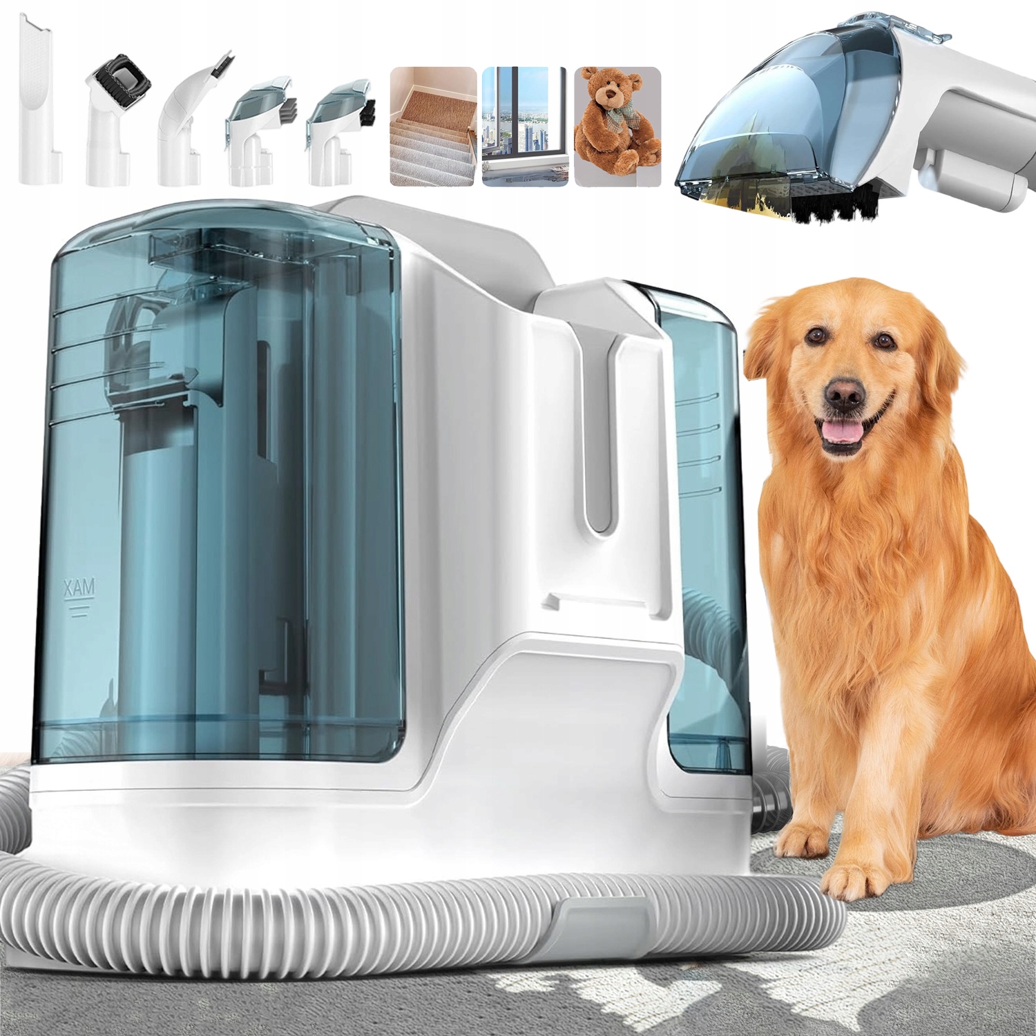 Výkonný Vysavač Stroj Na Čištění Tkanin, Čištění Koberců, 6 Hlavic