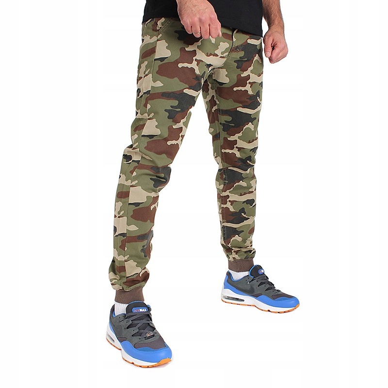 Kalhoty Mass Denim Joggery Woodland Camo vel. L