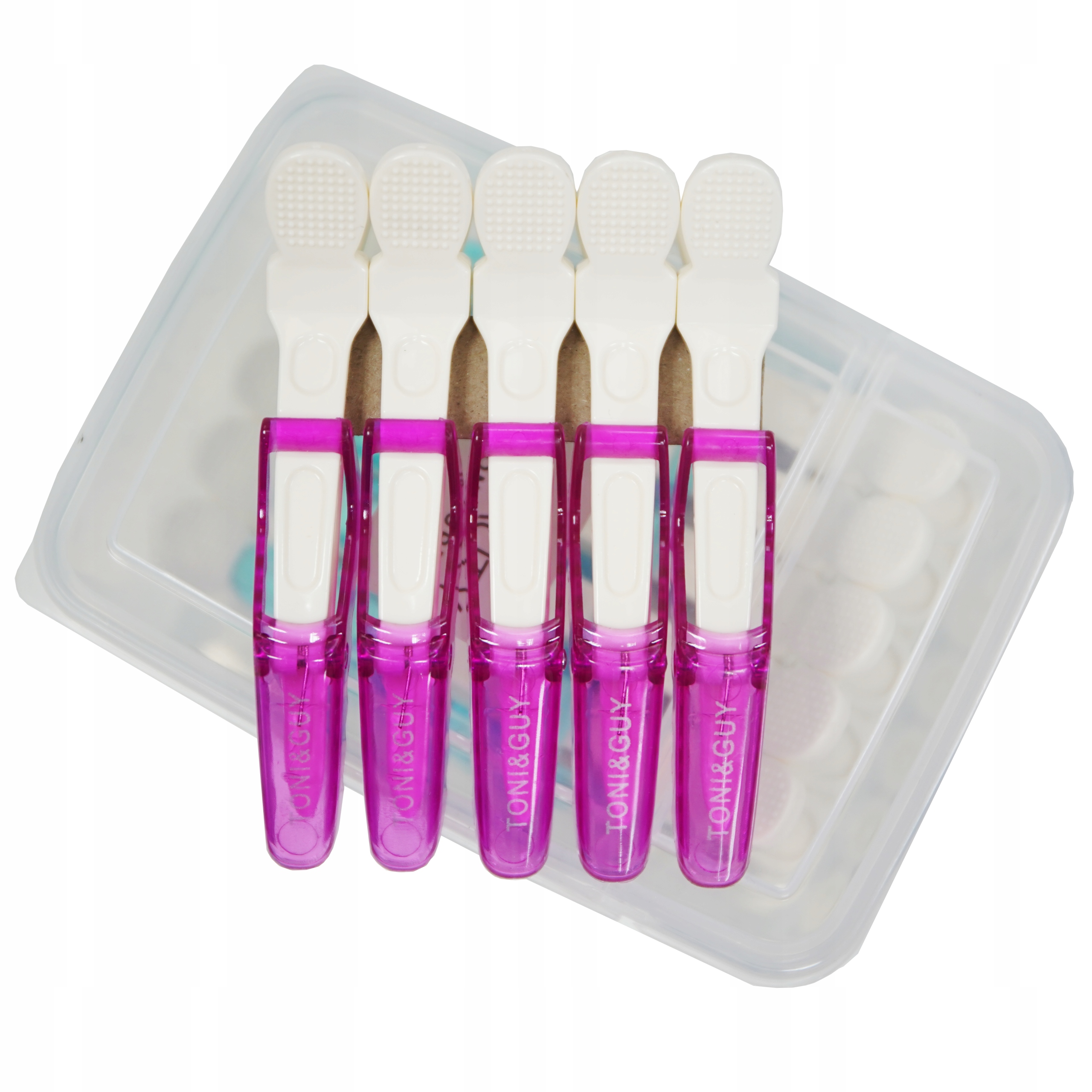 KLIPSY KLAMRY FRYZJERSKIE DO WŁOSÓW Toni&Guy biały fioletowy 5szt EAN (GTIN) 5906301880028