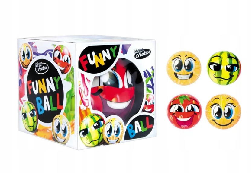 PIŁKA ZMYŁKA ZABAWNA SZALONA 10CM MEGA CREATIVE RÓŻNE WZORY Kod producenta 445653