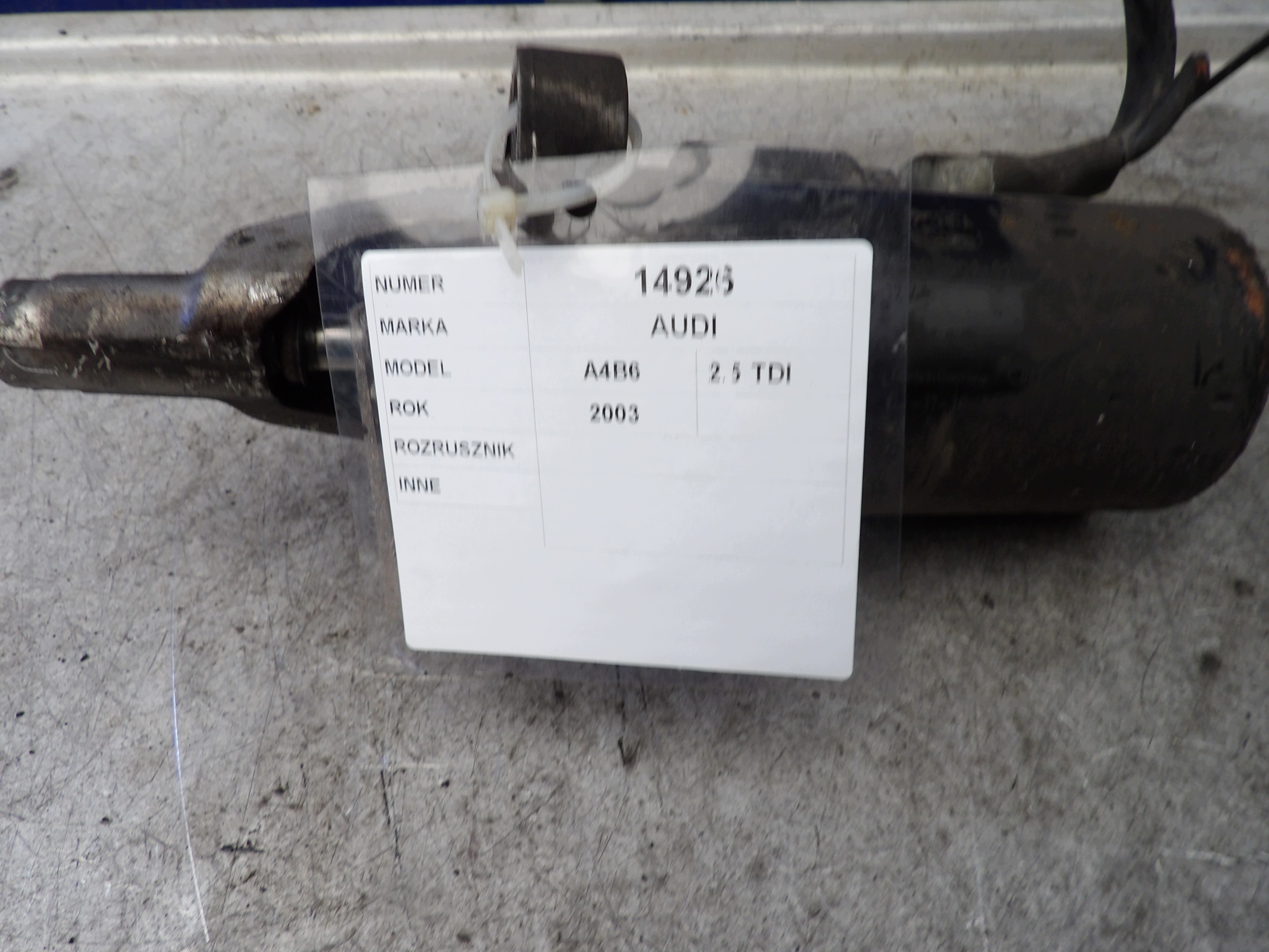 Audi A4 B6 2,5 tdi starter