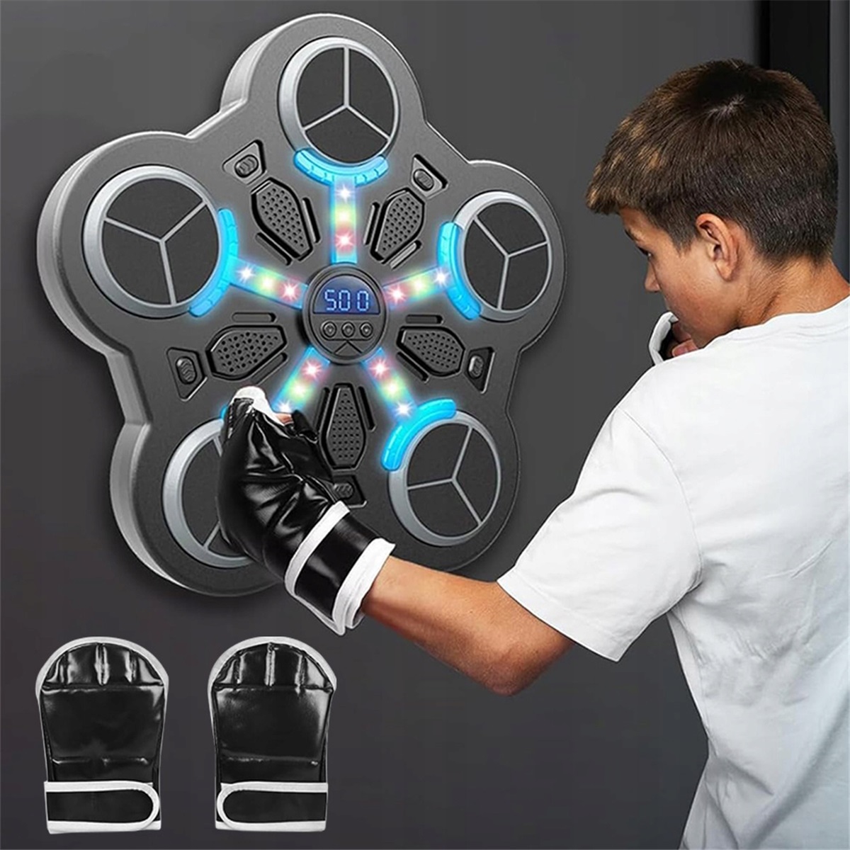BLUETOOTH FALI BOX AUTOMATA LED VILÁGÍTÁSSAL FEKETE ABS Márka márkanév nélkül