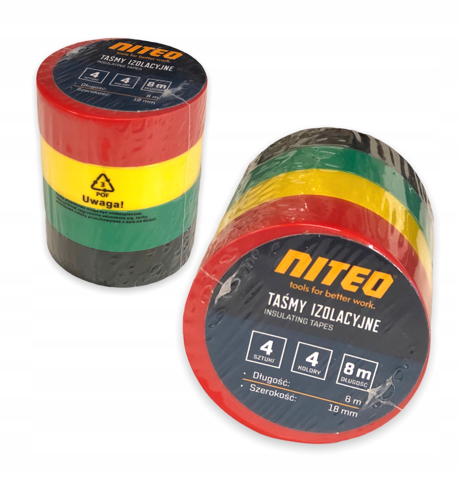 

Zestaw Taśm Do Kabli Izolacyjnych Pvc Pcv 8 M 18MM