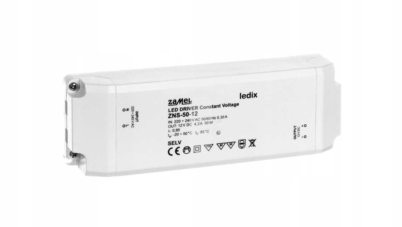 Led zdroj slim 12V DC 50W LDX10000140-WPL