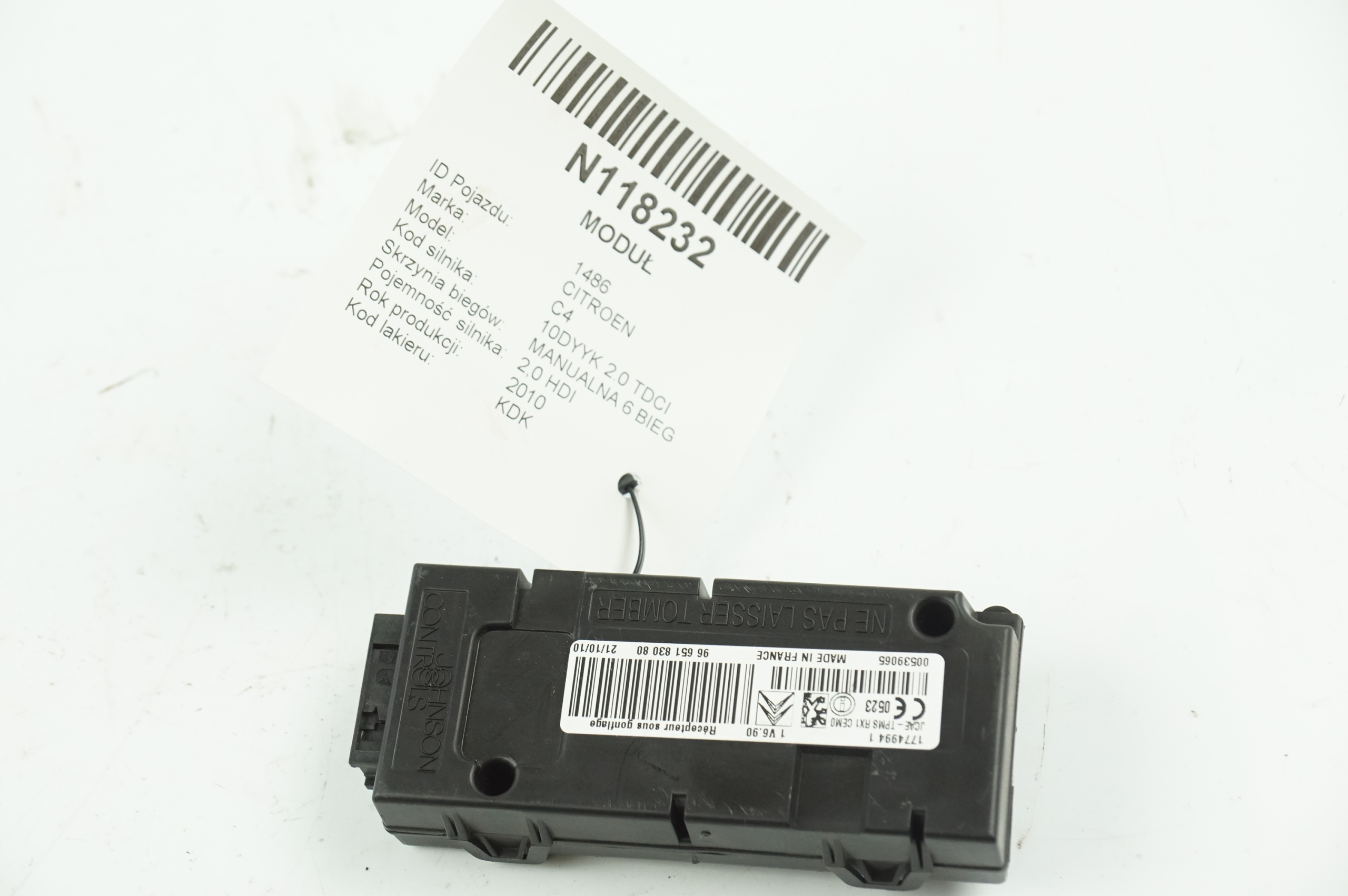 modul BLUETOOTH 9665183080 CITROEN C4